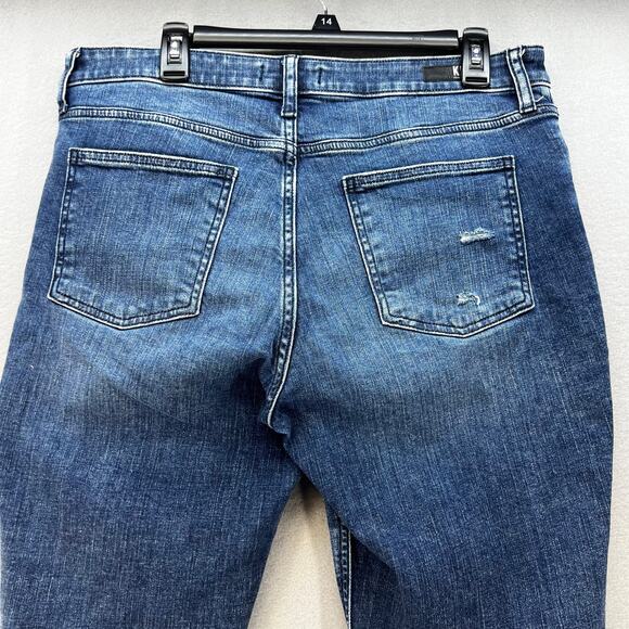 Kut From The Kloth Jeans Women's 12 Blue Juliet Slouchy Boyfriend Button Fly - Picture 3 of 16